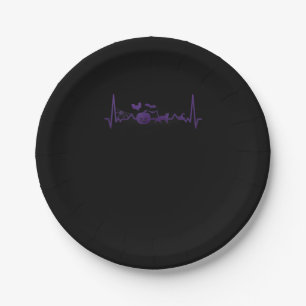Spinnengeschenk Lustige Herzfrequenz Halloween Pappteller