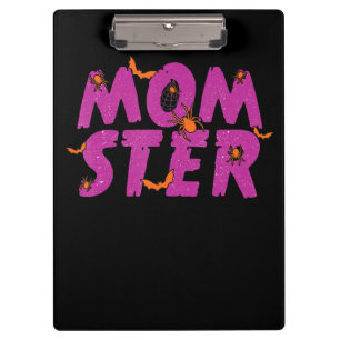 Spinnengeschenk MOMSTER Spinnennetz und Flederma Klemmbrett