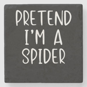 Spinnengeschenk Vortäuschen von Spiderkostüm Hall Steinuntersetzer
