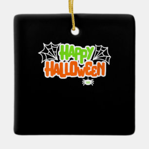 Spinnenliebhaber Frohes Halloween Farbige Süße Spi Keramikornament