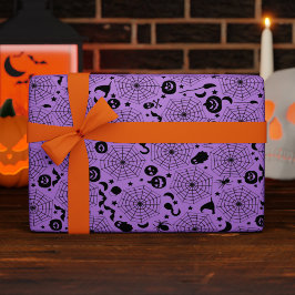 Spinnennetz Halloween Custom Color Geschenkpapier