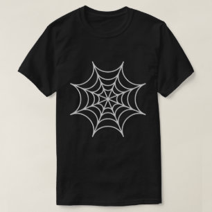 Spinnennetz Halloween Glitter T-Shirt