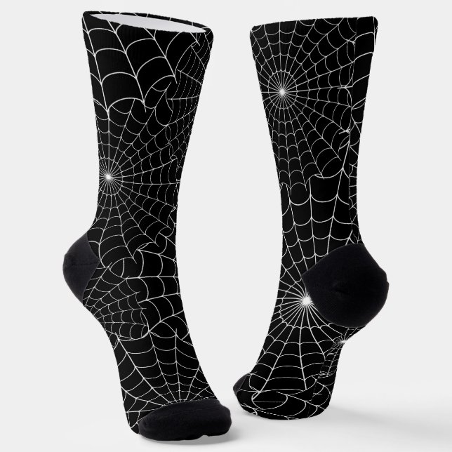 Spinnennetz Halloween Socken (Gewinkelt)