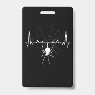 Spinnennetz Herzschlag Spinnweben Spinne Geschenk Ausweis