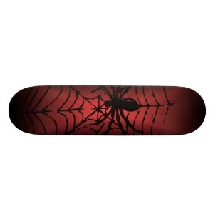 Spinnennetz mit Spinnenkletterschuh Skateboard
