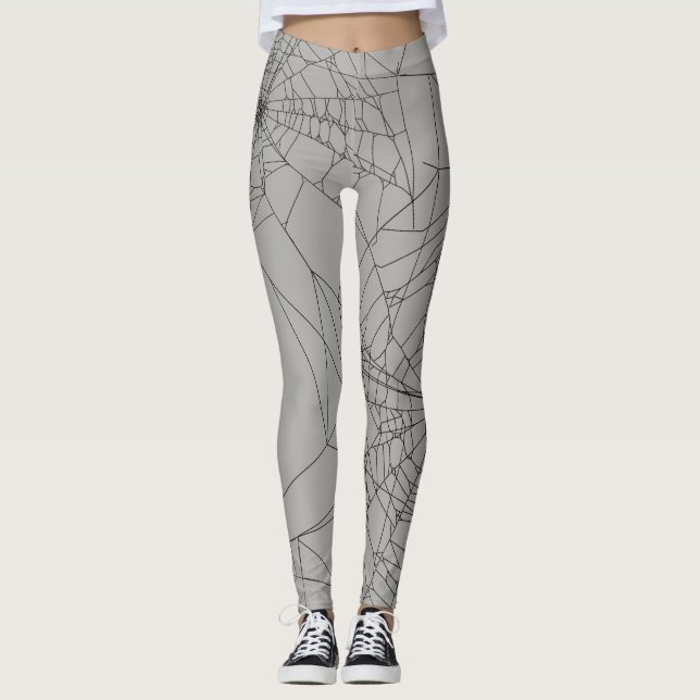 Spinnennetz Yoga Leggings (Vorderseite)