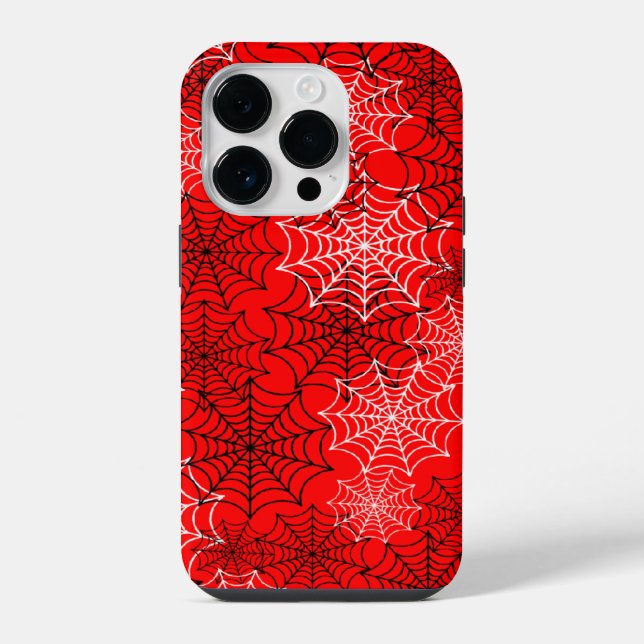 Spinnennetze iPhone 14 Pro Hülle (Rückseite)