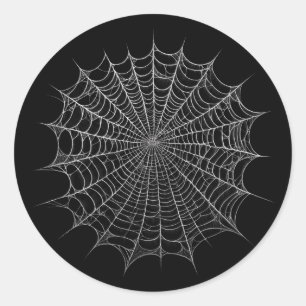 Spinnennetze Spinnennetz Halloween Runder Aufkleber
