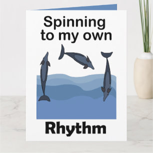Spinner-Delfin, der sich nach meinem eigenen Rhyth Karte