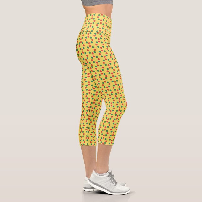 Spinner Gemustert Capri Leggings (Rechts)