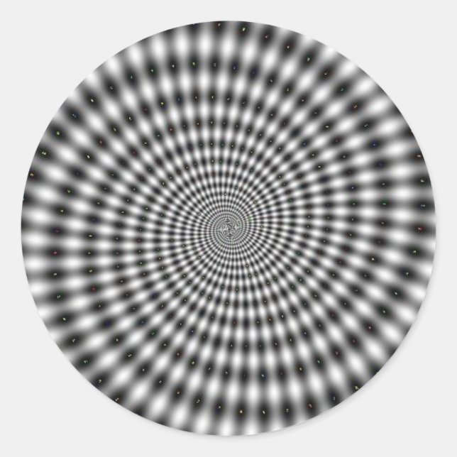 Spinner Swirl Runder Aufkleber (Vorderseite)