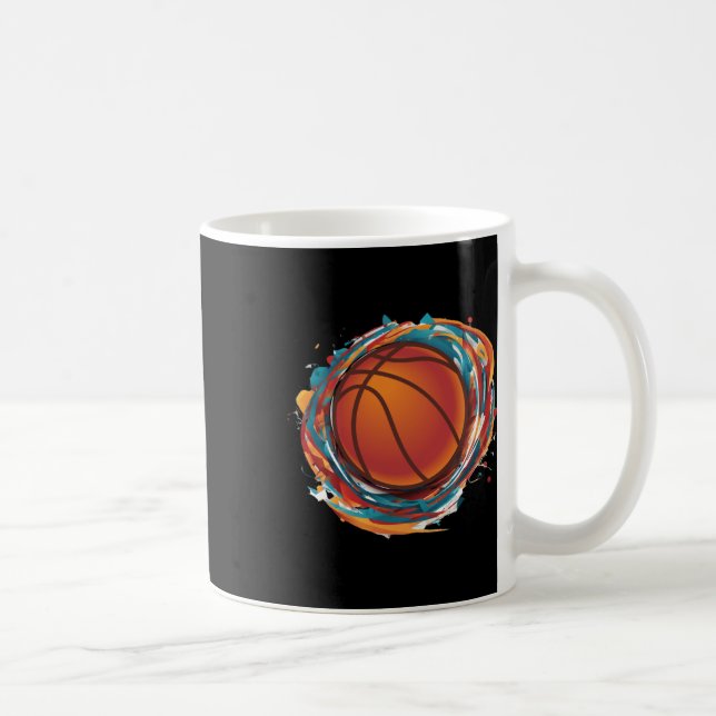 Spinning Basketball Ball Kaffeetasse (Rechts)