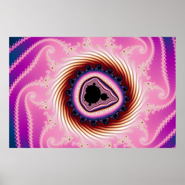 Spinning Fast - Fractal Poster (Devant)