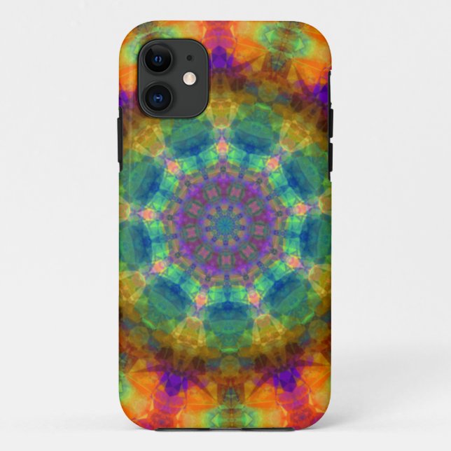 Spinning Kaleidoscope Rainbow Case-Mate iPhone Cas Case-Mate iPhone Hülle (Rückseite)