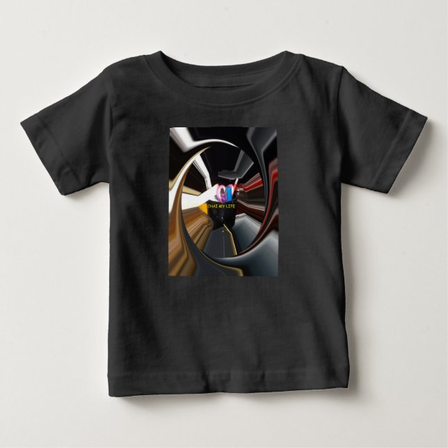 Spinning Office Essentials Moderne Wanddekoration Baby T-shirt (Vorderseite)
