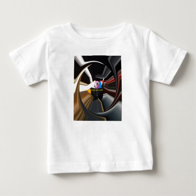 Spinning Office Essentials Moderne Wanddekoration Baby T-shirt (Vorderseite)