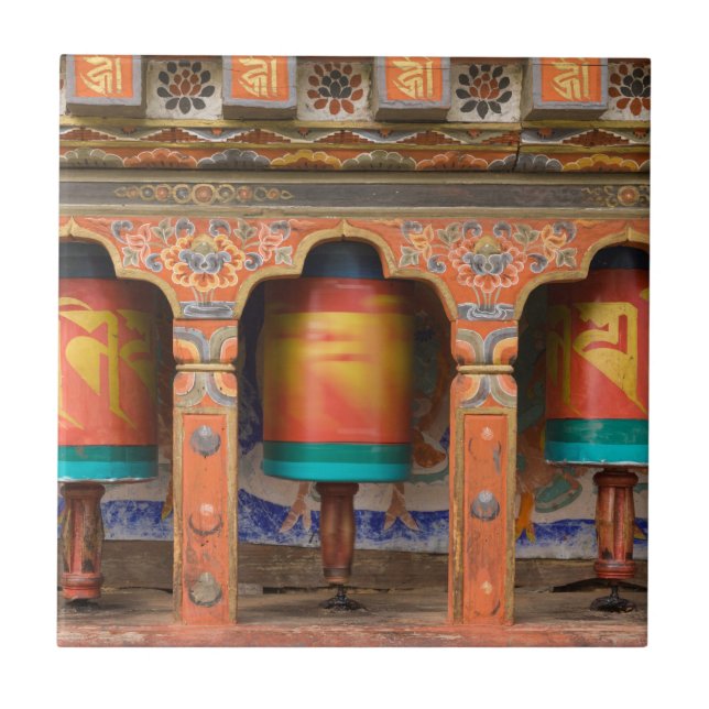 Spinning Prayer Wheels Fliese (Vorderseite)