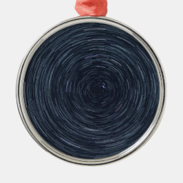 Spinning Sky (Starry Space Scene) Ornament Aus Metall