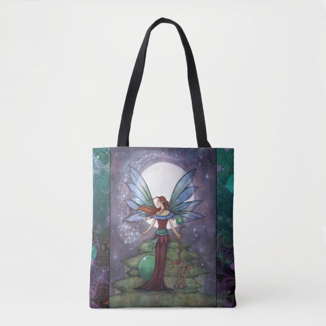 Spinning Stars Magical Fairy von Molly Harrison Tasche (Vorderseite)