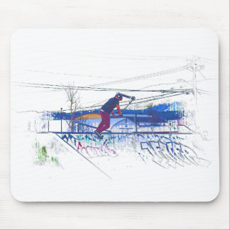 Spinning the Deck - Stunt Scooter Mousepad