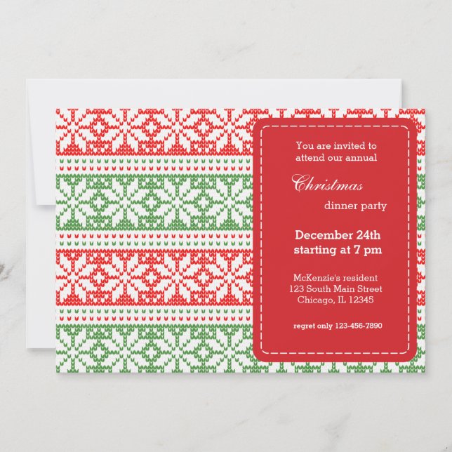 Spinnmuster Einladung (Vorderseite)