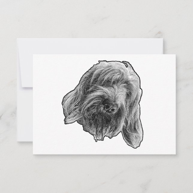 Spinone Art Dankeschön Dankeskarte (Vorderseite)
