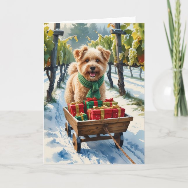 Spinone Italiano Dog Weihnachtsgrußkarte Karte (Vorderseite)