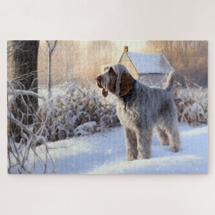 Spinone Italiano Lass es schneien Weihnachten