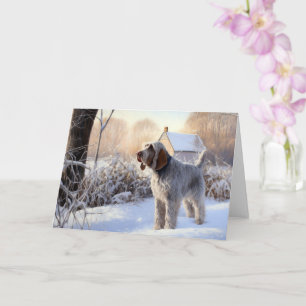 Spinone Italiano Lass es schneien Weihnachten Karte