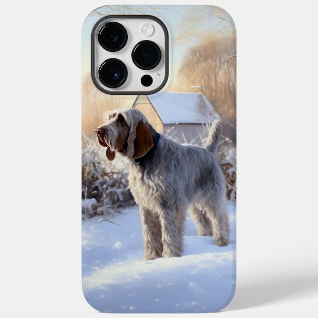 Spinone Italiano lassen es Schnee Weihnachten Case-Mate iPhone 14 Pro Max Hülle (Rückseite)