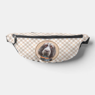 Spinone Italiano Malerei Braun Rasen Niedlicher Hu Bauchtasche