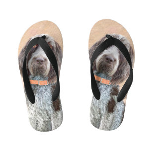 Spinone Italiano Malerei - Niedliche Original Dog  Kinderbadesandalen