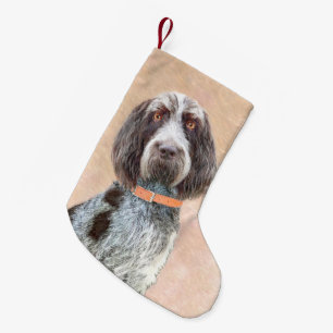 Spinone Italiano Malerei - Niedliche Original Dog  Kleiner Weihnachtsstrumpf