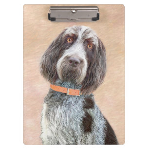 Spinone Italiano Malerei - Niedliche Original Dog  Klemmbrett