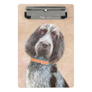 Spinone Italiano Malerei - Niedliche Original Dog  Mini Klemmbrett