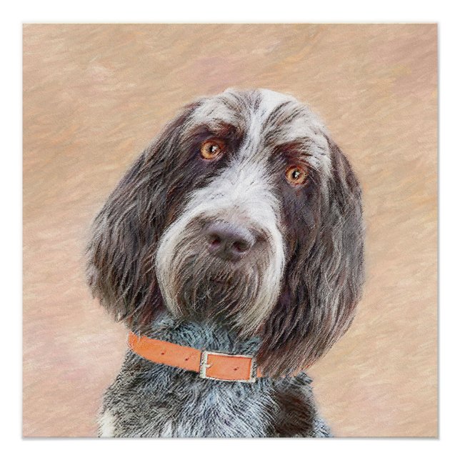 Spinone Italiano Malerei - Niedliche Original Dog  Poster (Vorderseite)