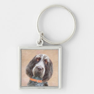 Spinone Italiano Malerei - Niedliche Original Dog  Schlüsselanhänger
