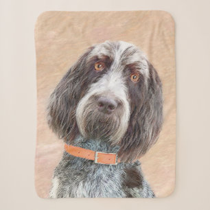 Spinone Italiano Malerei - Niedliche Original Dog Sherpadecke