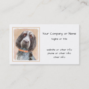 Spinone Italiano Malerei - Niedliche Original Dog  Visitenkarte