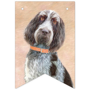 Spinone Italiano Malerei - Niedliche Original Dog Wimpelkette