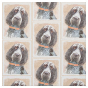 Spinone Italiano Malerei - Niedliche Original Hund Stoff