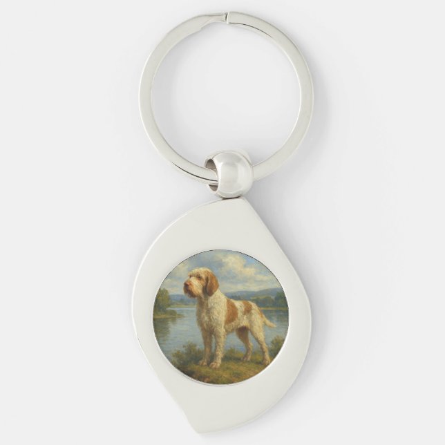 Spinone Italiano Schlüsselanhänger (Vorderseite)