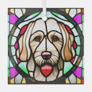 Spinone Italiano "Stains Glass" Ornament Aus Glas