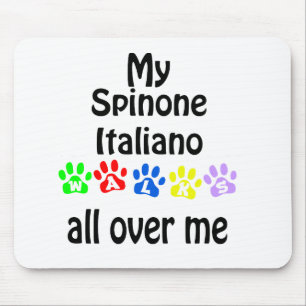 Spinone Italiano Walks Design Mousepad