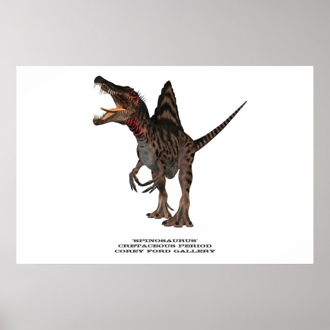 Spinosaurus 01 Print Poster (Vorne)