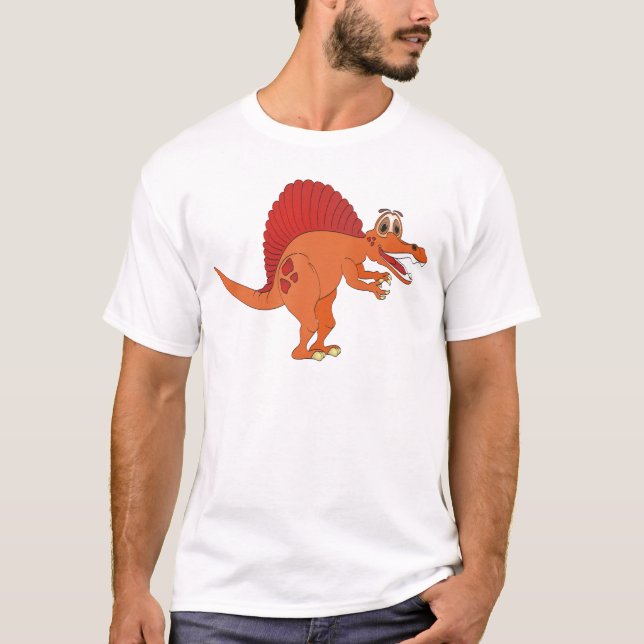 Spinosaurus-Cartoon T-Shirt (Vorderseite)