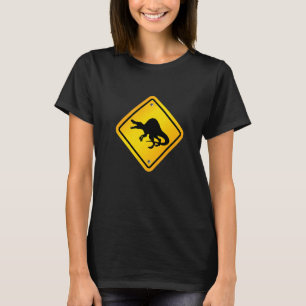 Spinosaurus Dinosaur Crossing T-Shirt