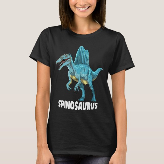 Spinosaurus Dinosaur Design T-Shirt (Vorderseite)
