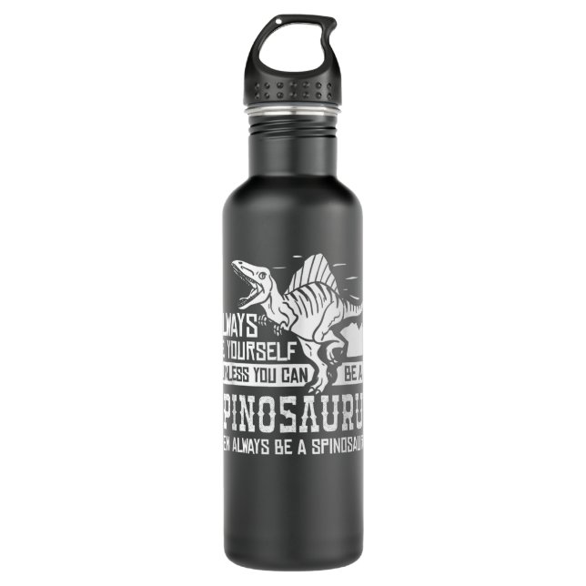 Spinosaurus Dinosaur Geschenk Skull Skeleton Edelstahlflasche (Vorderseite)