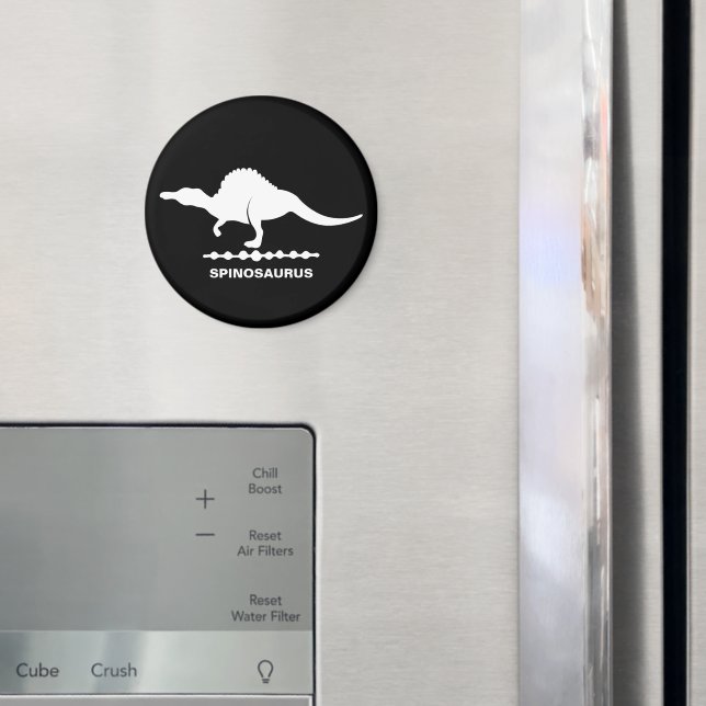 Spinosaurus Dinosaur Silhouette Magnet (In Situ (Kühlschrank))